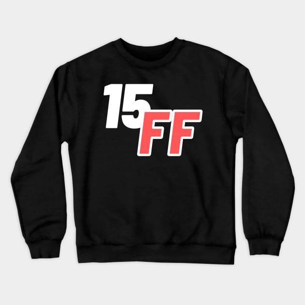 Black, White and Red, Game Term 15 ff and Typographic Crewneck Sweatshirt by ACH PAINT